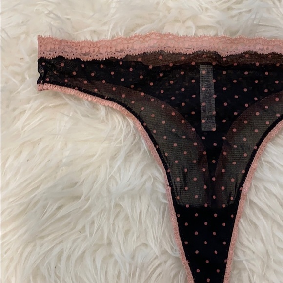 NWOT Gilligan & O'Malley Black Polka Dot Thong - Picture 2 of 4